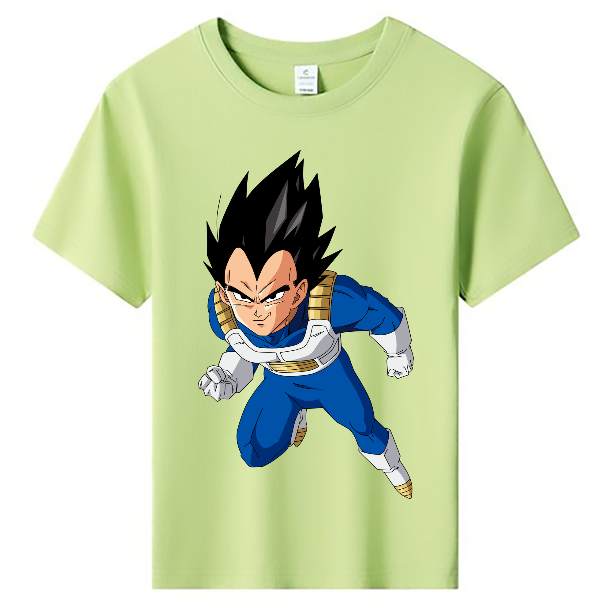 （画像用） ドラゴンボール ベジータ四世（Bejīta Yonsei）DRAGON BALL Vegeta IV 綿100％キッズTシャツ（フロントプリント）